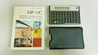 Hewlett - Packard Hp 11c Calculator With Owners Book