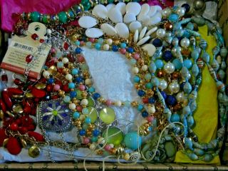 Jewelry Vintage To Random Assortment 14,  Pounds Box 3