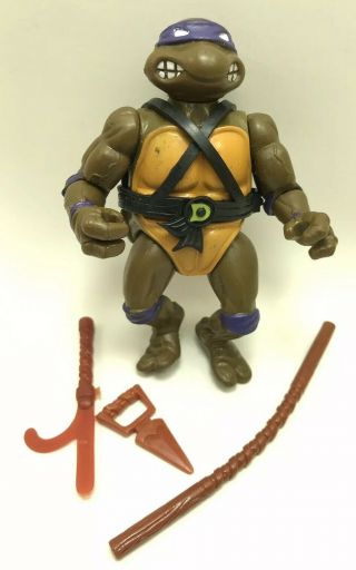 1988 Donatello Hardhead Teenage Mutant Ninja Turtles Tmnt Vintage Figure