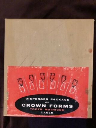 dental crown form kit caulk brand vintage 2