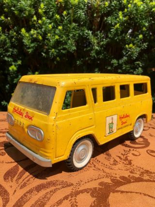 Vintage 1960’s Nylint Pressed Steel Ford Holiday Inn Courtesy Car Shuttle Bus