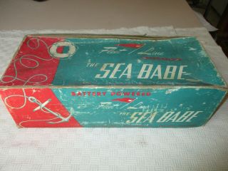 Vintage Fleet Line The Sea Babe Speedboat Wooden Operated Boat Orig Box