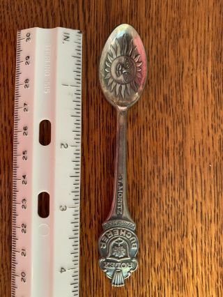 Vintage Rolex Silver Bucherer of Switzerland Souvenir Spoons (set Of Six) 3