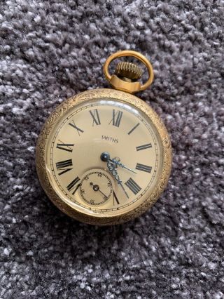 Vintage Smiths Ornate Pocket Watch