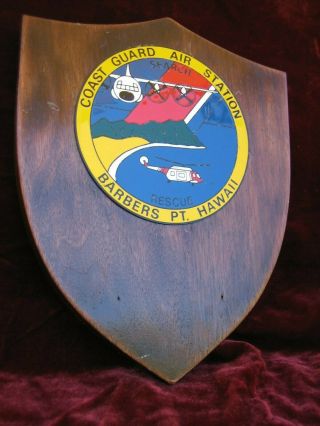 Vintage Coast Guard Air Station Search Resue Hawaii Barbers Pt Award