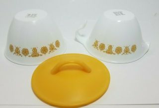Corelle Butterfly Gold Covered Sugar Bowl And Hook Handled Creamer Vintage 4