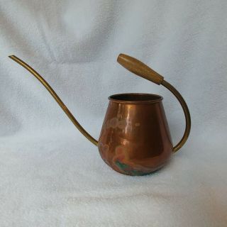 Vintage Tagus Long Spout Copper/brass? Watering Can Made In Portugal
