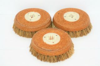 3 Vintage Electrolux B8 Floor Rug Scrubber Carpet Bristle Brushes