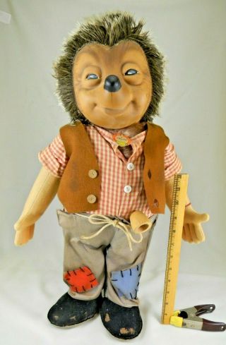 Large Vintage Steiff " Mecki " Hedgehog Doll,  7627/50,  21 "