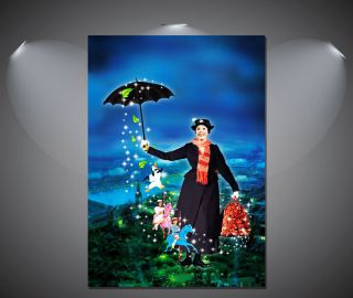 Mary Poppins Julie Andrews Vintage Movie Poster 2 - A1,  A2,  A3,  A4 Sizes