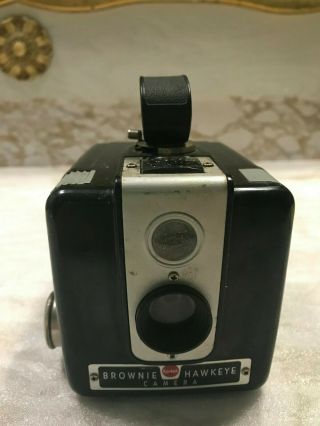 Vintage 1950s Kodak Brownie Hawkeye Standard Non - Flash Model Camera Bakelite