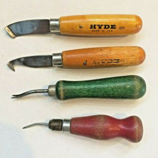 Vintage Wood Carving Chipping Tools