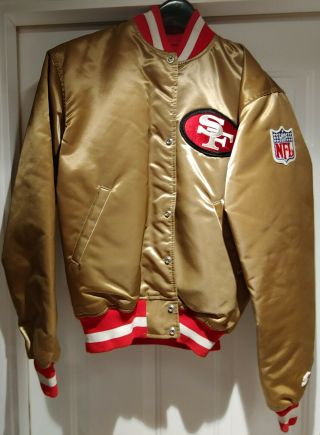 Vintage Pro Line Starter Mens L Satin Bomber Jacket San Francisco 49ers
