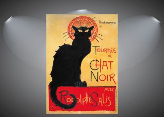 Tournee Du Chat Noir Vintage Art Poster - A1,  A2,  A3,  A4 Sizes