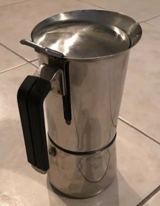 Acero Vintage Stainless Steel Stove Top Espresso Coffee Pot