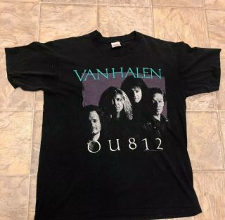 Vintage Van Halen Ou812 1988 Concert Tour Tee T Shirt Size Xl Usa