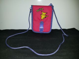 Vtg Pink Pokemon Pikachu Nintendo Game Boy Color Travel Carrying Case Bag 90s