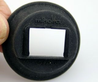 Vintage OEM Minolta Branded 35mm SLR Camera Eye Cup Hood Ships 3