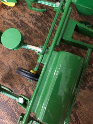 John Deere 495 Corn Planter Vintage 1/16 toy 4 row die cast w/ 1 Marker 6