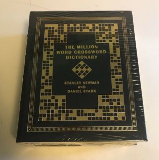 Easton Press Newman & Stark Million Word Crossword Dictionary Leather