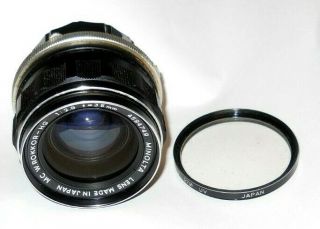 Vintage Minolta MC W.  Rokkor - HG 2.  8 35mm Camera Lens 2