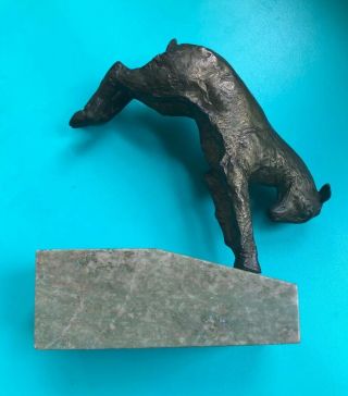 Vintage Bronze Animal Sculpture Signed Marchel Guillemots