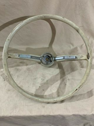 Vintage Vw/volkswagen Steering Wheel W/ Horn Bar,  No Horn Button,  @ 1960 