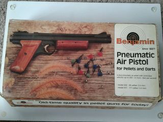 Vintage Benjamin Air Pistol Box Paperwork Only 1986 Model 237 177cal.