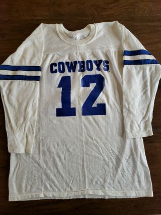 Vintage Rawlings 12 Staubach Dallas Cowboys Football Jersey Youth X - Large Kids
