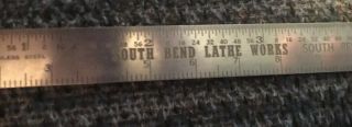 Vintage South Bend Lathe Co.  6” Ruler 2