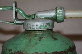 Vintage Wesco Oil Can pump dispenser with nylon spout 3