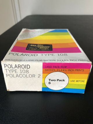 Polaroid Type 108 Polacolor Colorpack Instant Film Expired Aug 1980 5