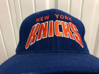 Vintage Starter York Knicks Sewn Blue Snapback Hat Cap 90s