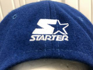 VINTAGE STARTER YORK KNICKS SEWN BLUE SNAPBACK HAT CAP 90s 5