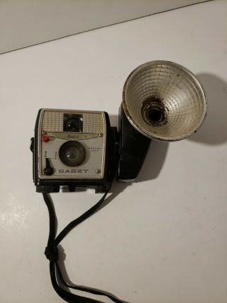 Vintage 1960s Ansco Cadet Camera With Anscoflash V Mounted