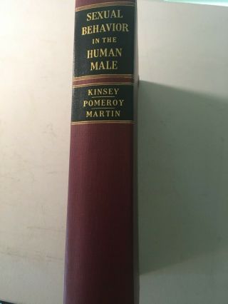 Alfred Kinsey Sexual Behavior In The Human Male (hardcover,  9th Printing)