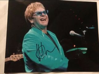 Elton John Autographed Signed Vintage Picture Photo Rock N Roll Hof Outstanding