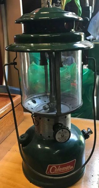 Vintage Coleman 220e Double Mantle Lantern Dated 1966 Sunshine Of The Night