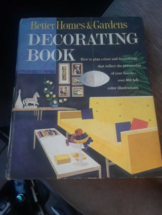 Vintage 1961 - Mid Century Better Homes And Gardens Decorating Book Binder