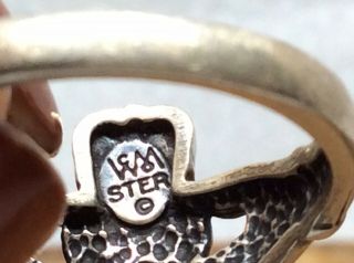 Vintage Sterling Silver Celtic Claddagh Ring 8 1/2 3
