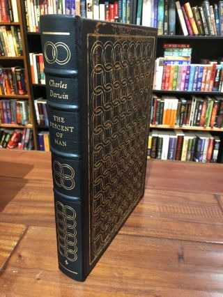 The Descent Of Man (darwin) Easton Press Leather Bound Collector 