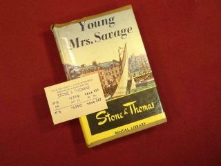 Vintage 1949 Young Mrs.  Savage By D.  E.  Stevenson Hc/dj Romance Book