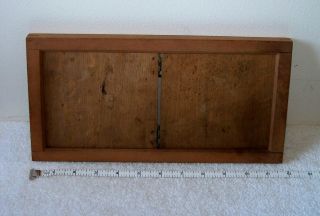 Vtg Unusual 11 " X 5 " Size (12 X 6 Overall) Wood Panoramic Contact Printing Frame