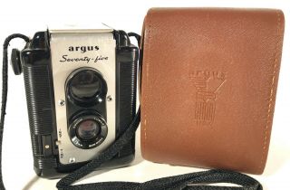 Argus Argoflex Seventy - Five Medium Format Film Camera W/original Case