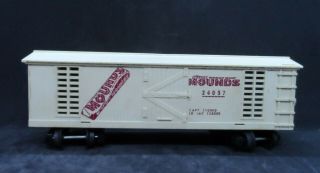 Vintage Gilbert American Flyer S Gauge Vented Mounds White Candy Freight Car