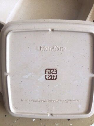 Vintage Littonware Microwave Cookware 8 Piece Casserole With Lids 5