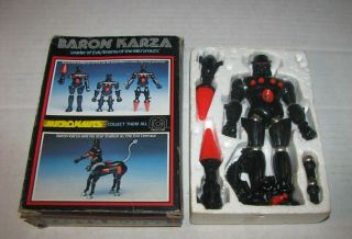 Vintage 1977 Mego Micronauts Baron Karza Action Figure W/box