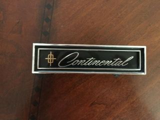 Vintage Lincoln Continental Dash Emblem 1966 - 67