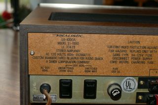 Realistic SA - 1000a Stereo Integrated Amplifier - Sounds Great 6
