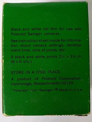 Polaroid Land Film Type 20C for the Swinger NOS Exp 11/1970 Collecting & Display 5